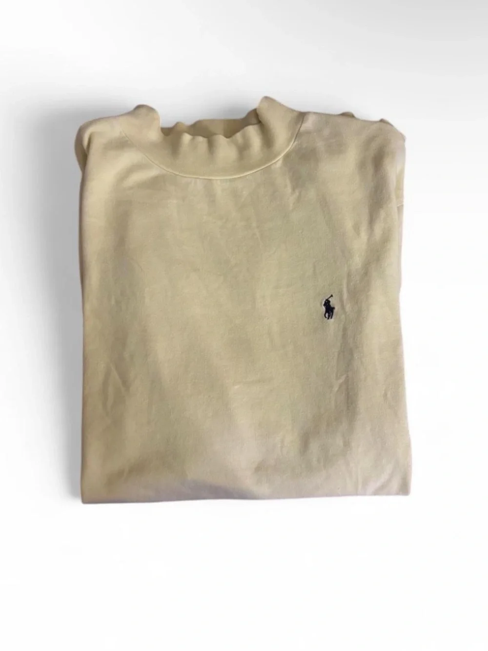 Polo Ralph Lauren golf Cream Crewneck Sweatshirt with Navy Pony